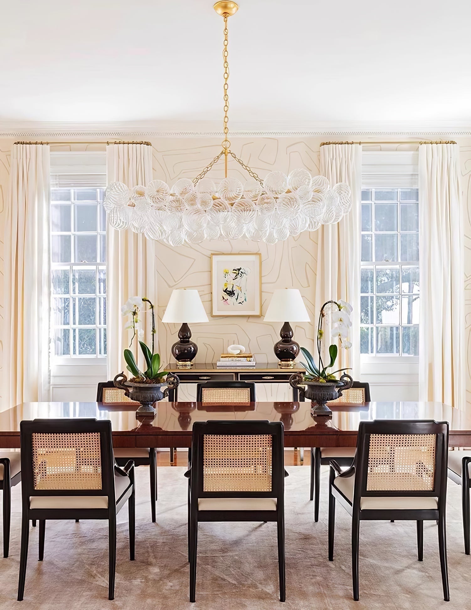 Lunara Bubble Glass Chandelier