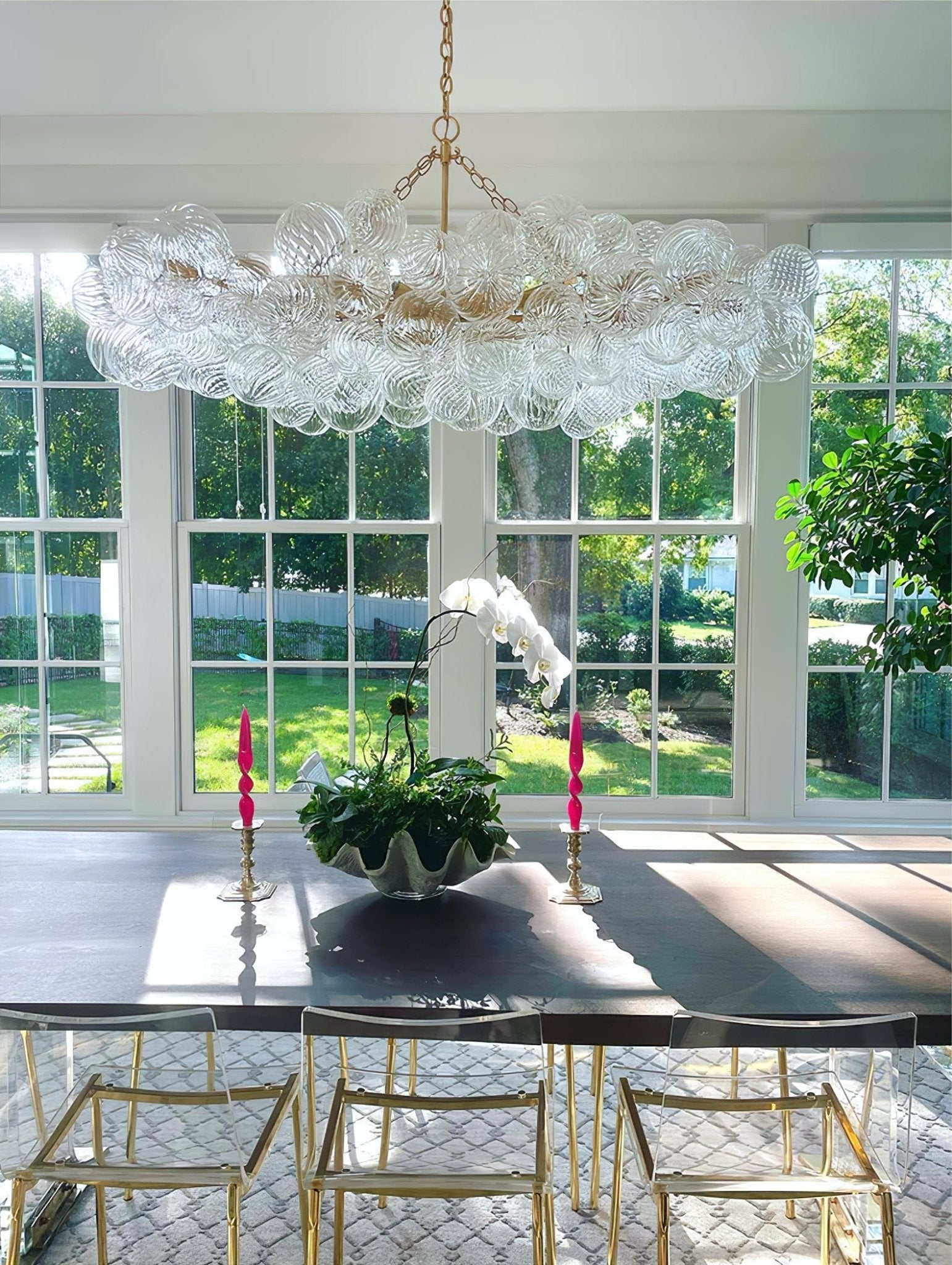 Lunara Bubble Glass Chandelier