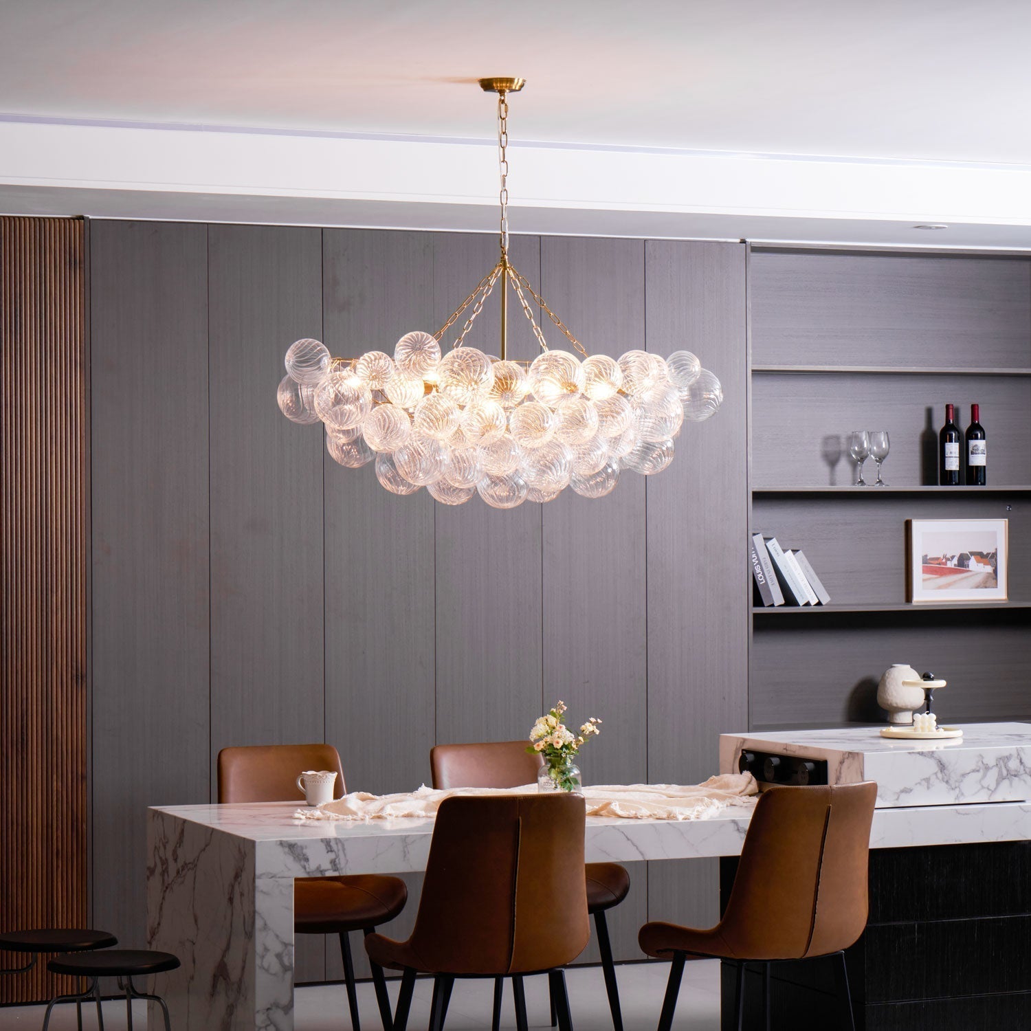 Lunara Bubble Glass Chandelier