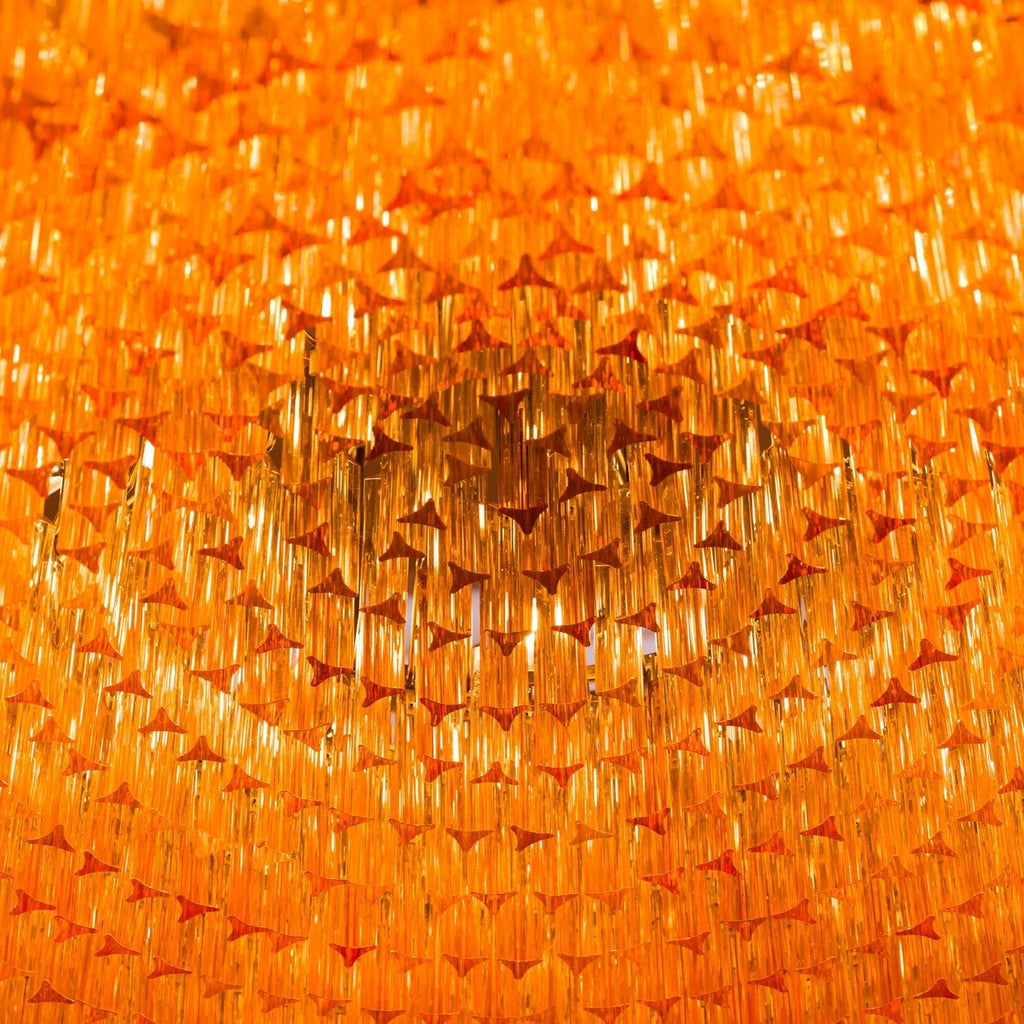 Aurelios Amber Drum Chandelier