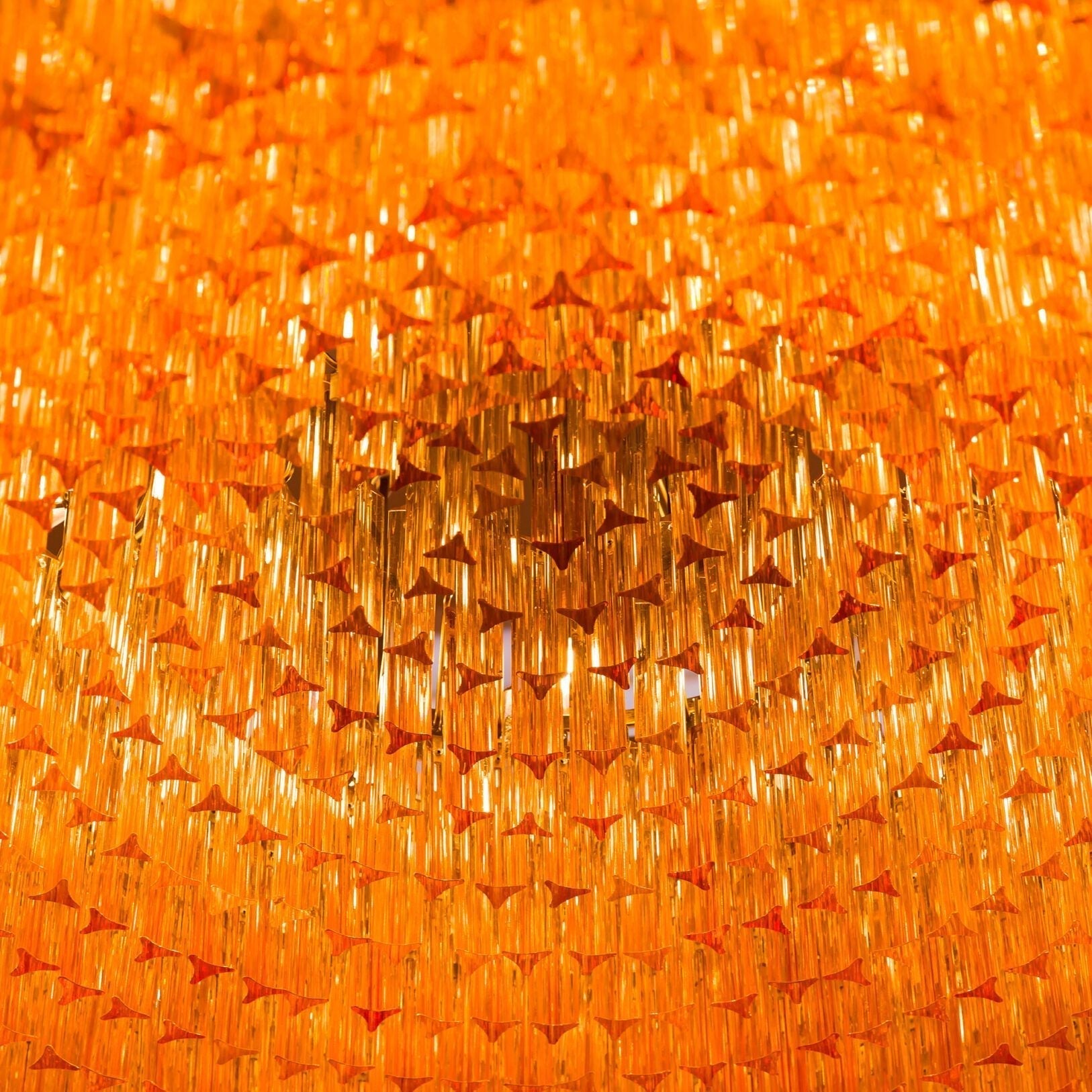Aurelios Amber Drum Chandelier