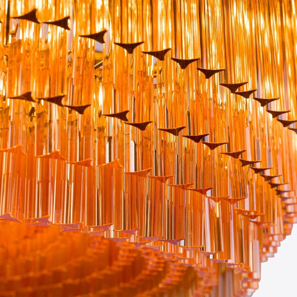 Aurelios Amber Drum Chandelier