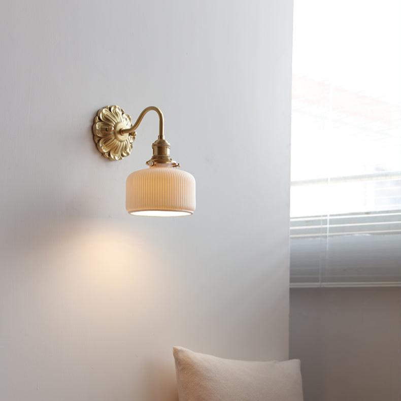 Lumina Brass & Ceramic Wall Light