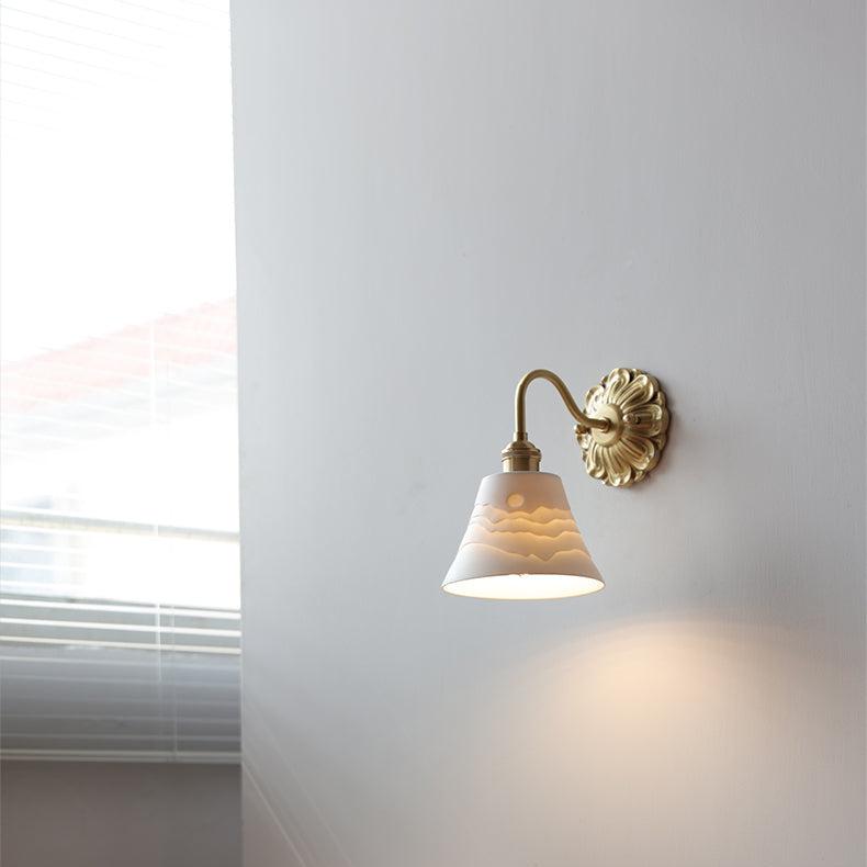 Lumina Brass & Ceramic Wall Light