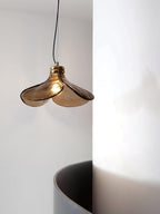 Zephyr Brass Glass Pendant
