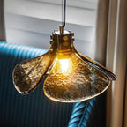 Zephyr Brass Glass Pendant