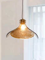 Zephyr Brass Glass Pendant