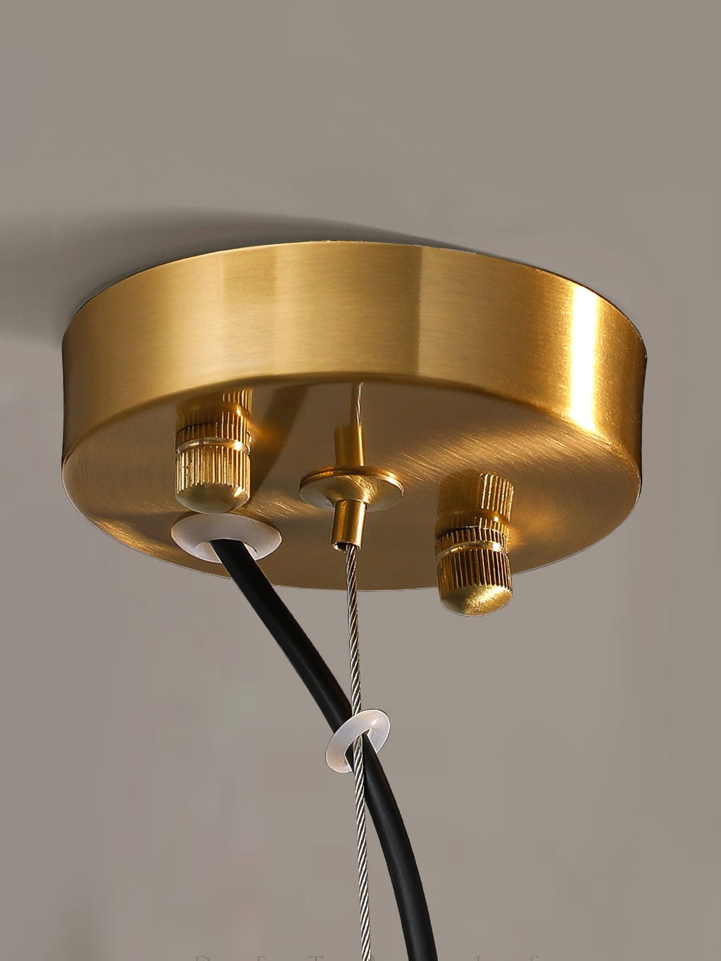 Zephyr Brass Glass Pendant