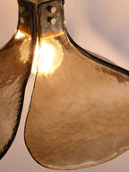 Zephyr Brass Glass Pendant