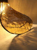 Zephyr Brass Glass Pendant