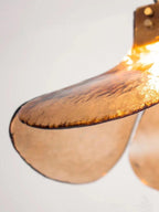 Zephyr Brass Glass Pendant