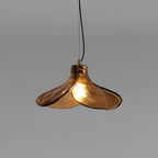Zephyr Brass Glass Pendant