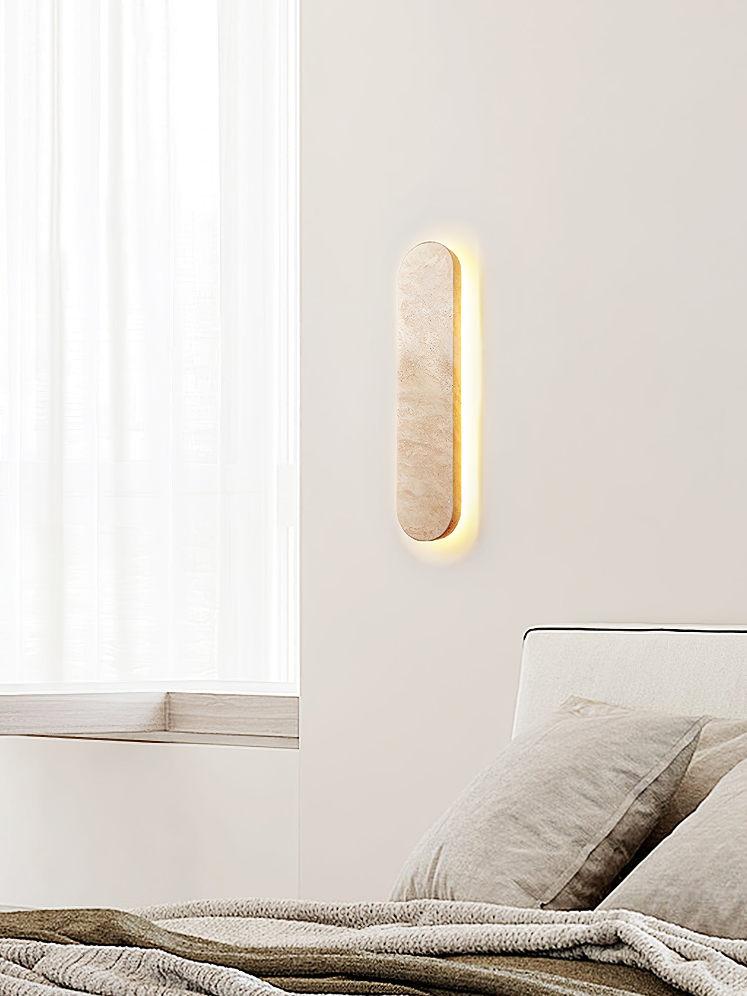 Elyndra Travertine Wall Light