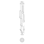 Luminara Tiered Glass Chandelier