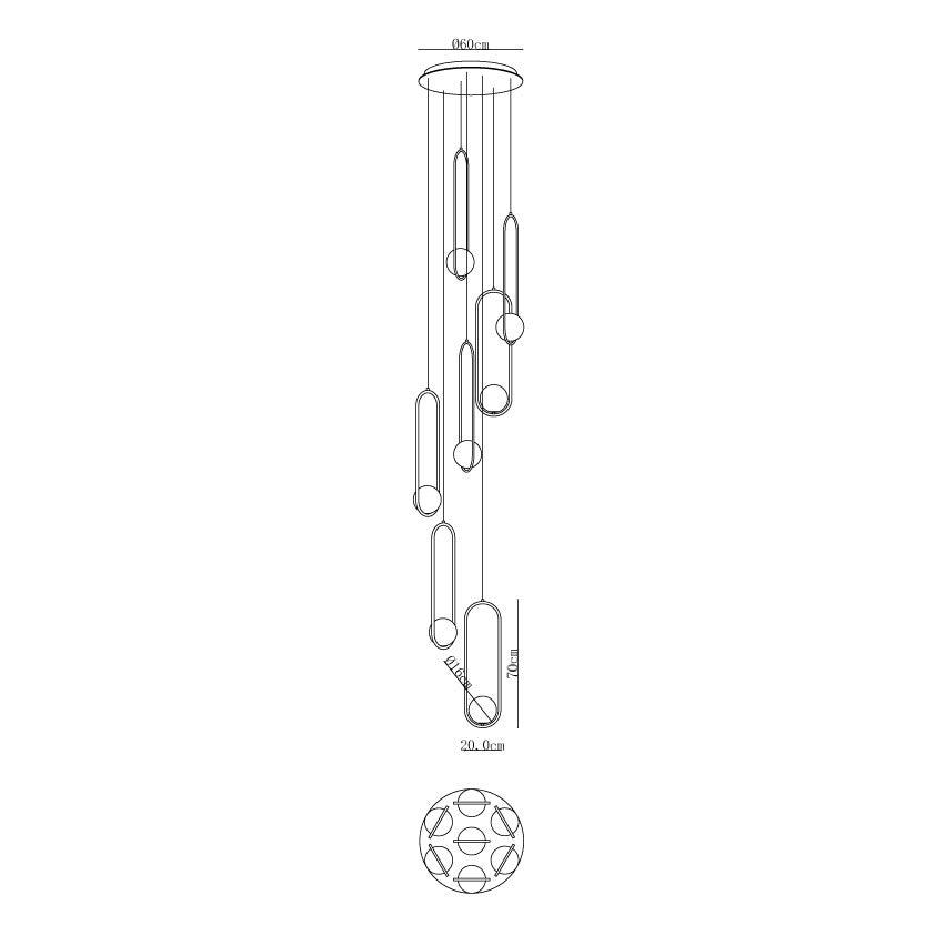 Luminara Tiered Glass Chandelier