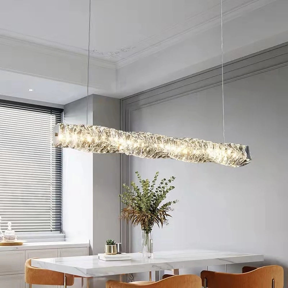 Crystal Radiance Pendant Light Stainless Steel