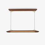 Solenne Brass & Walnut Pendant