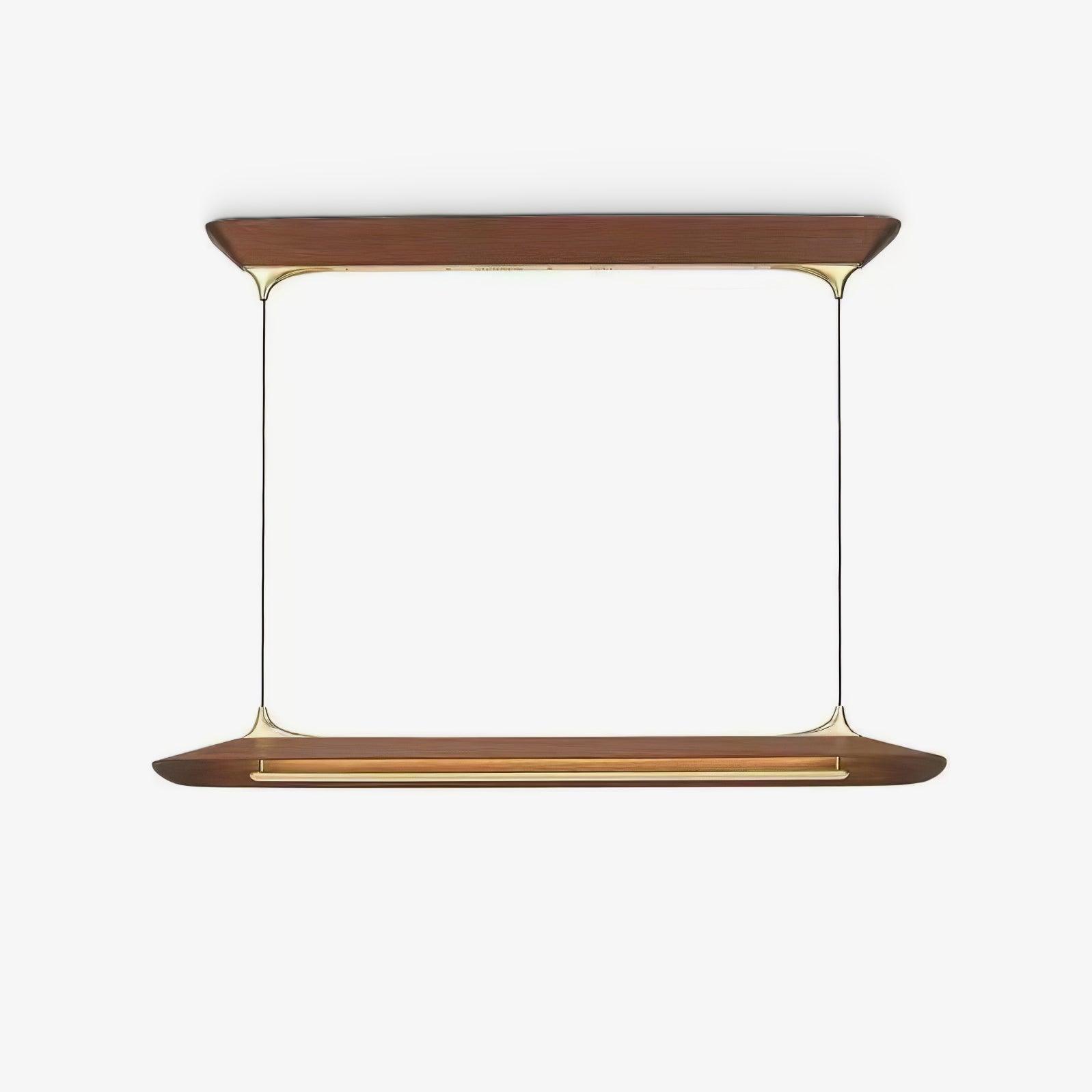 Solenne Brass & Walnut Pendant