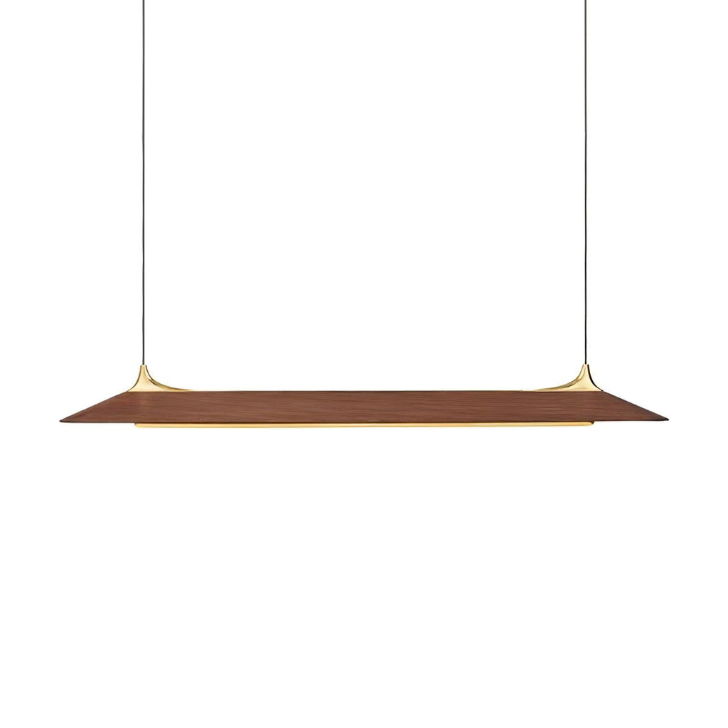 Solenne Brass & Walnut Pendant