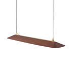 Solenne Brass & Walnut Pendant
