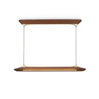 Solenne Brass & Walnut Pendant