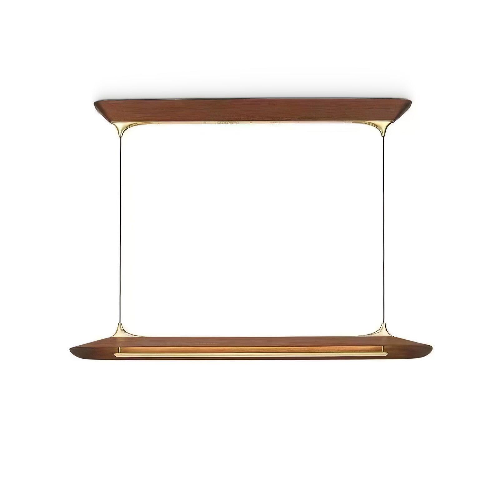 Solenne Brass & Walnut Pendant