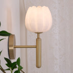Floral Alabaster Wall Light