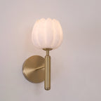 Floral Alabaster Wall Light