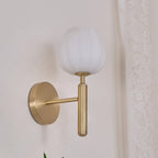 Floral Alabaster Wall Light