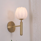 Floral Alabaster Wall Light