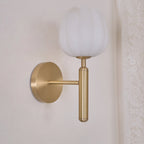 Floral Alabaster Wall Light