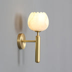 Floral Alabaster Wall Light