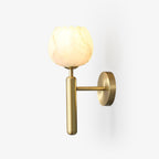 Floral Alabaster Wall Light
