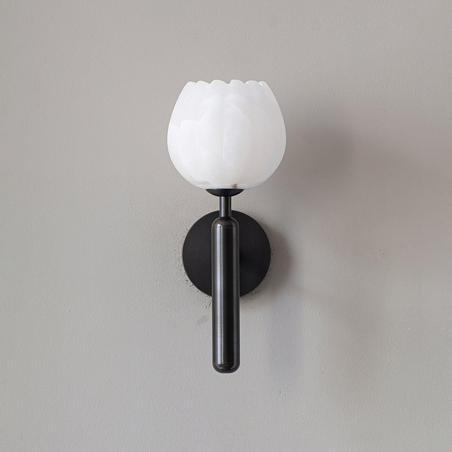 Floral Alabaster Wall Light