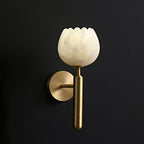 Floral Alabaster Wall Light