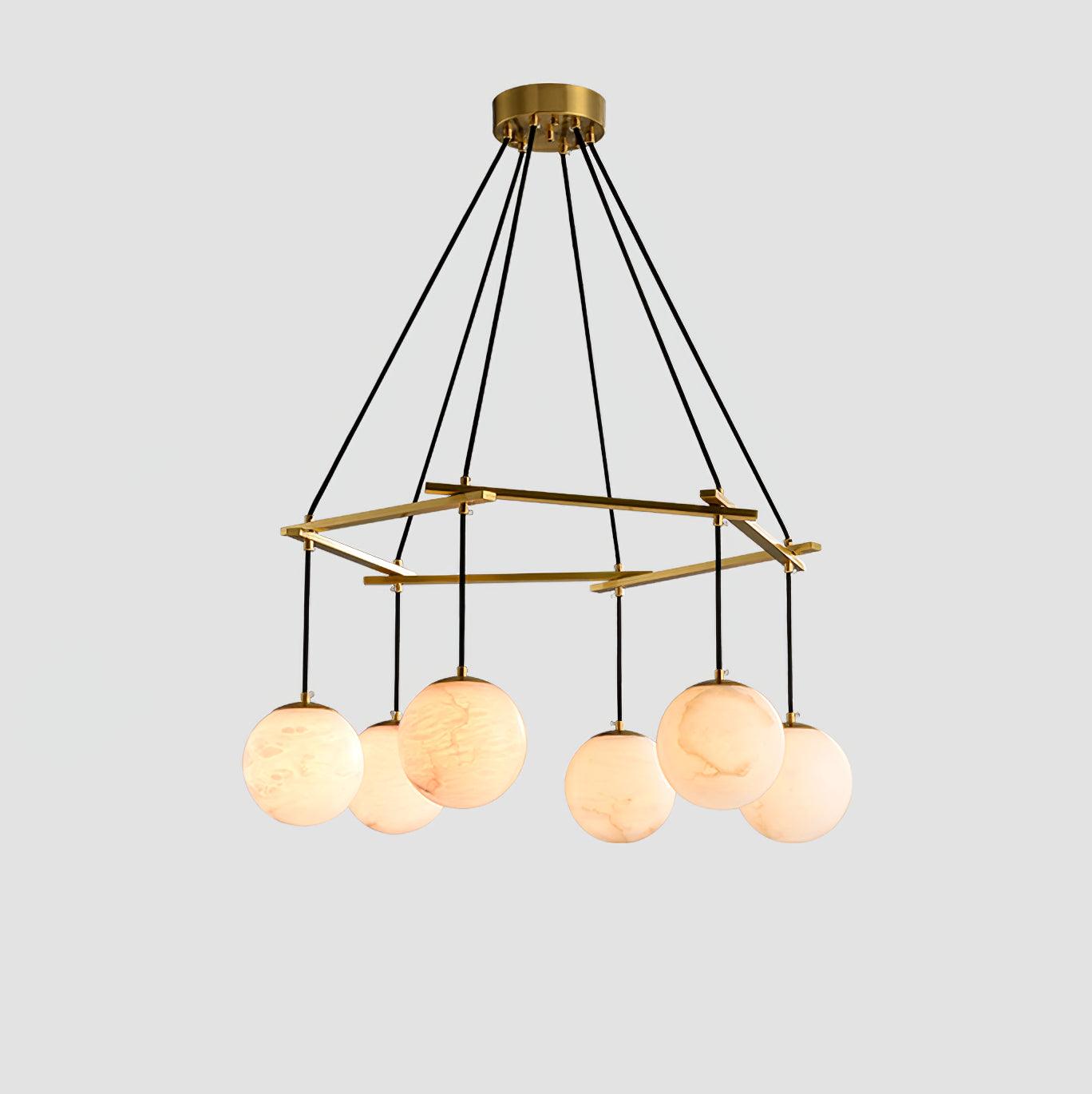 Alabaster Bloom Chandelier