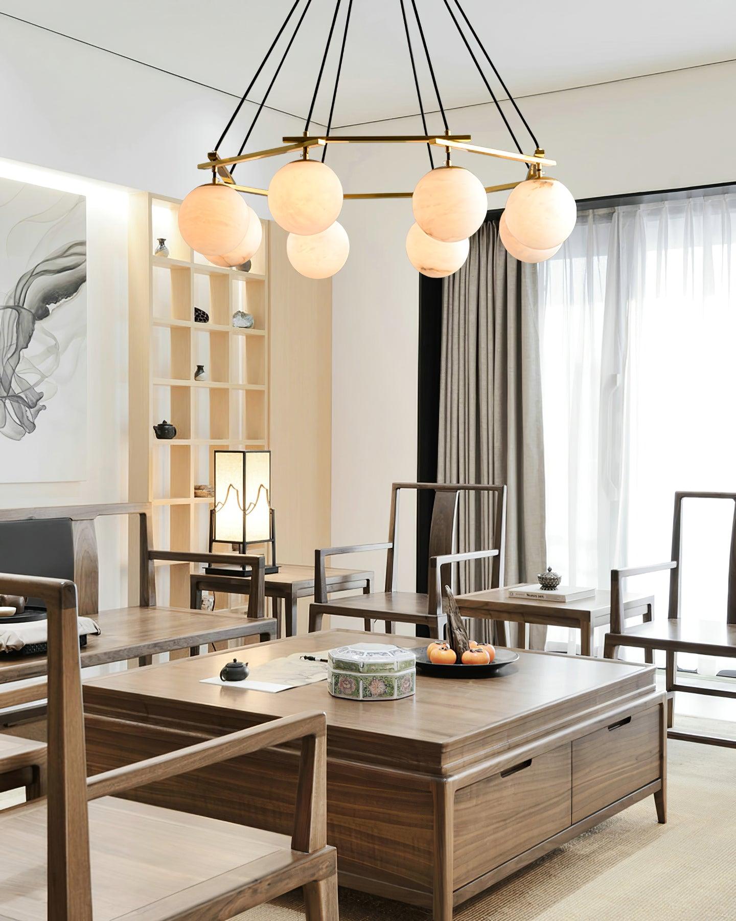 Alabaster Bloom Chandelier