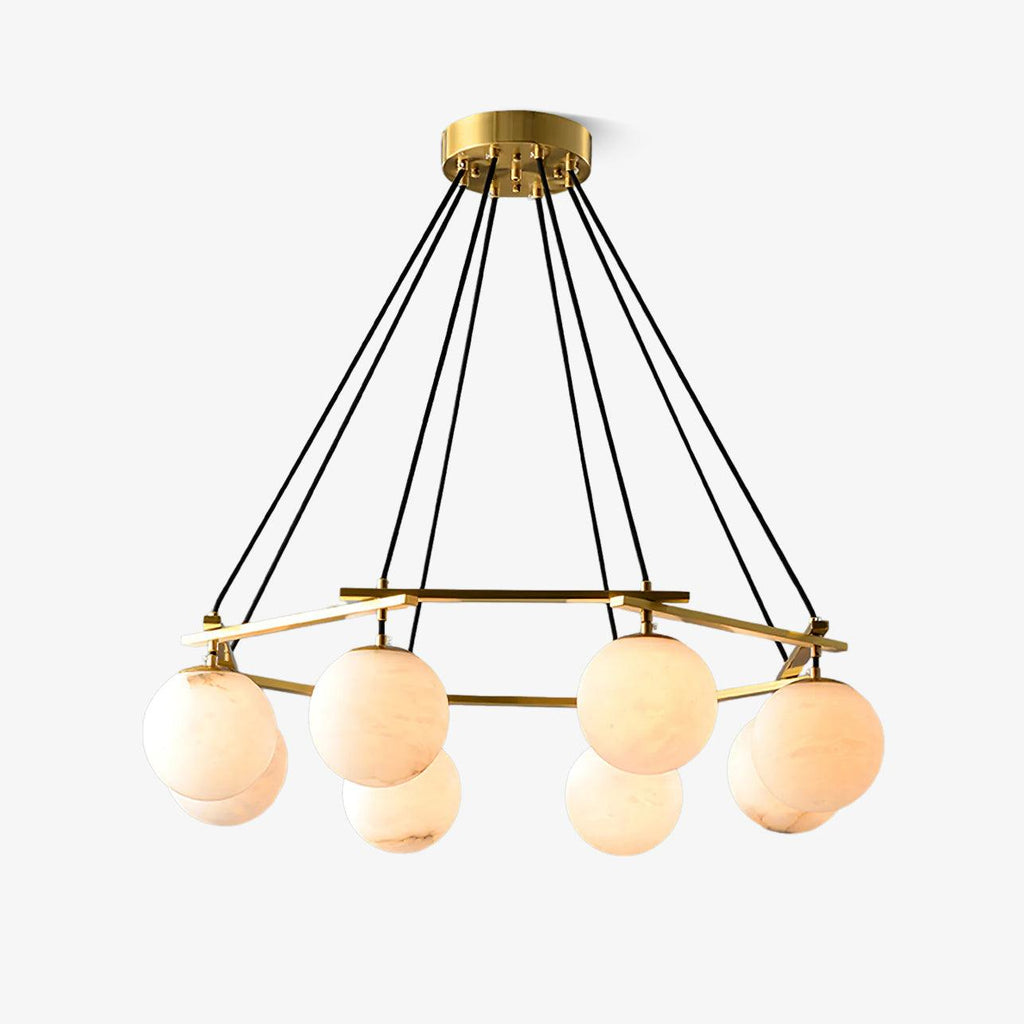 Alabaster Bloom Chandelier