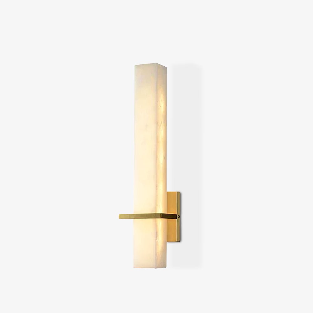 Alabaster Cuboid Wall Sconce