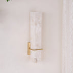 Alabaster Cuboid Wall Sconce