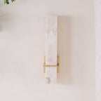 Alabaster Cuboid Wall Sconce