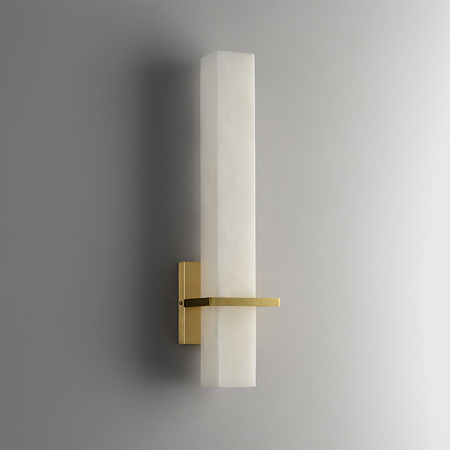 Alabaster Cuboid Wall Sconce