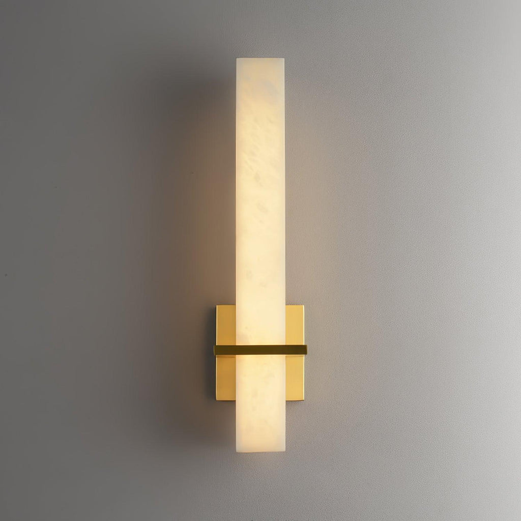 Alabaster Cuboid Wall Sconce