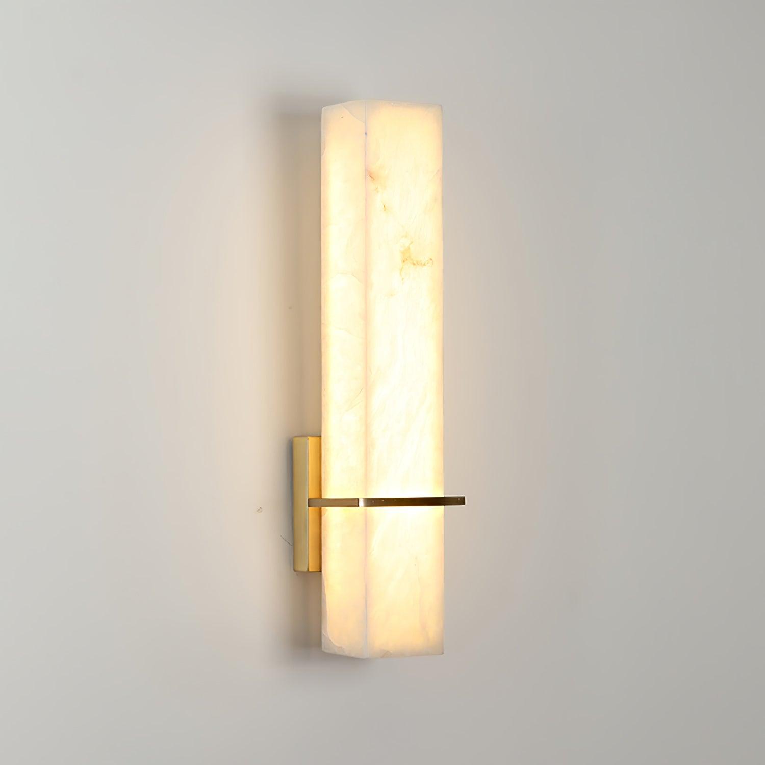 Alabaster Cuboid Wall Sconce