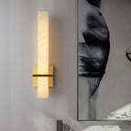 Alabaster Cuboid Wall Sconce