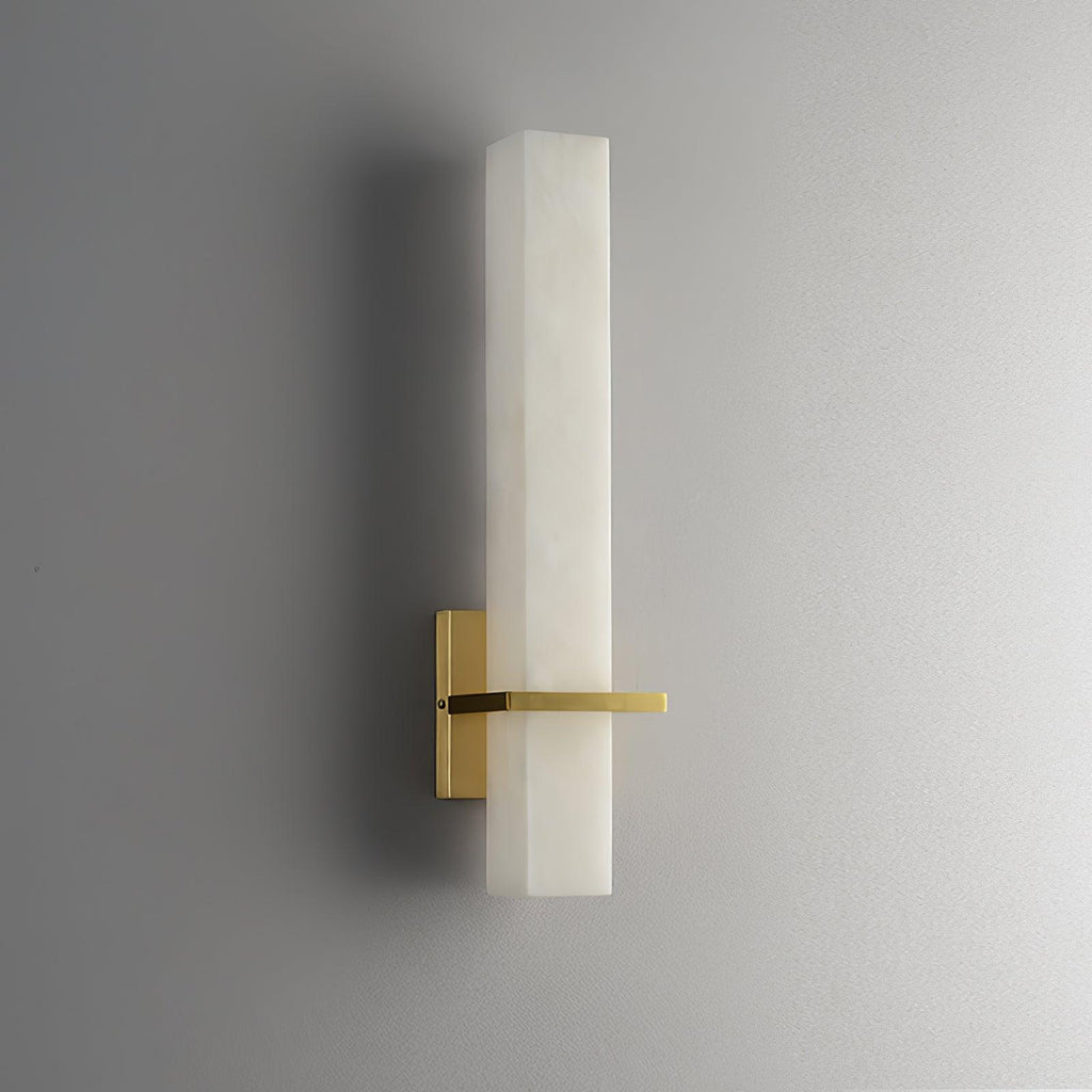 Alabaster Cuboid Wall Sconce