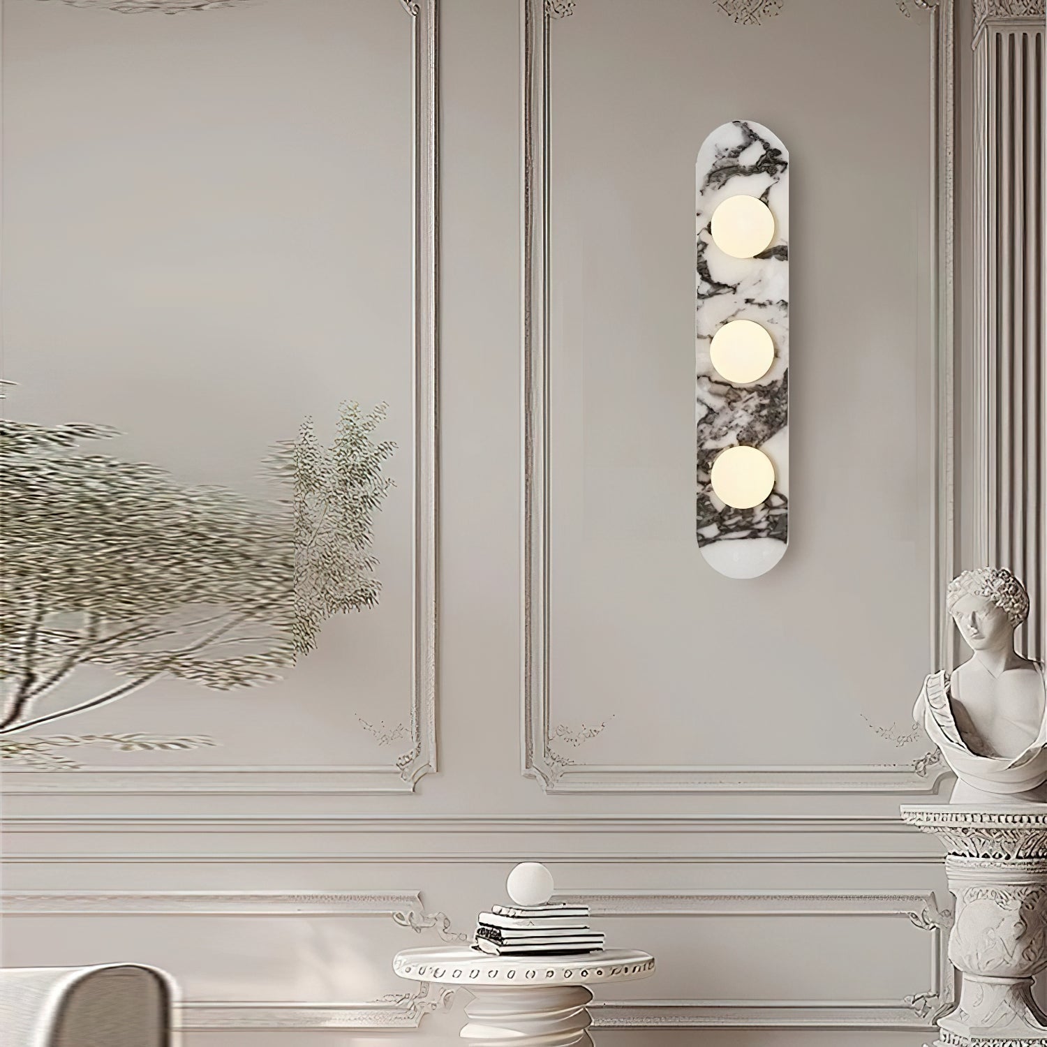Aviore Marble Wall Lamp | Sculptural Italian Elegance