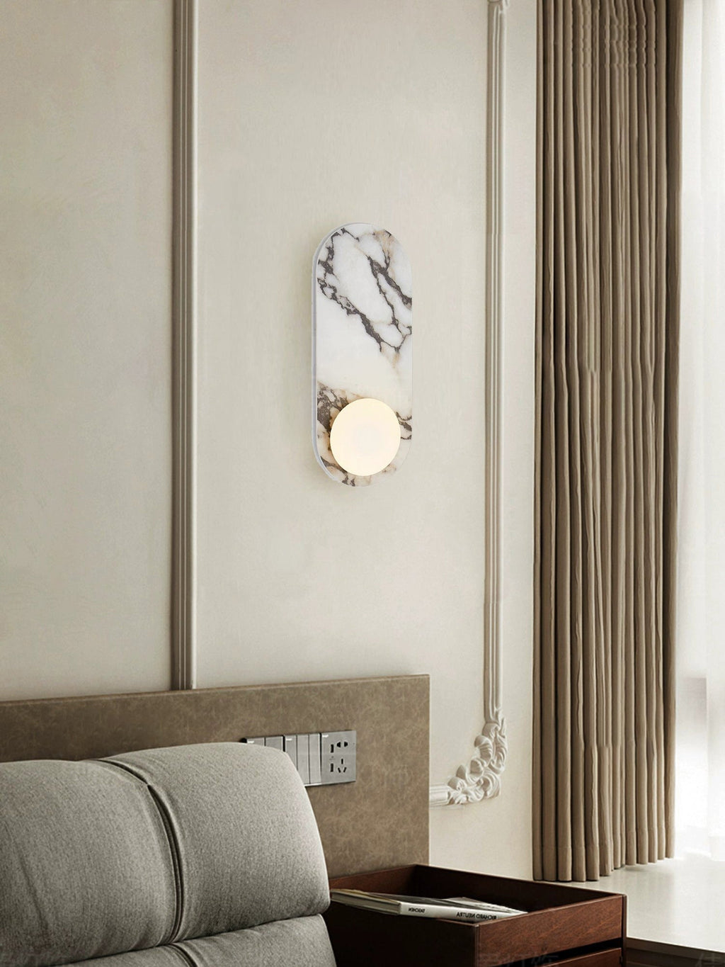 Aviore Marble Wall Lamp | Sculptural Italian Elegance