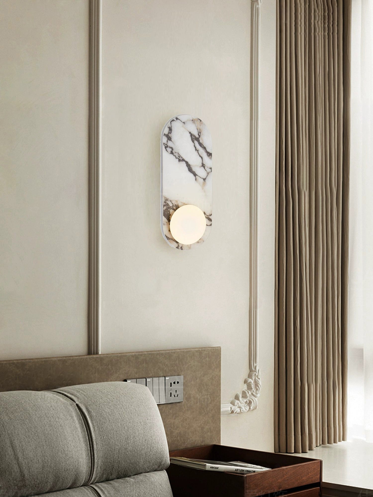 Aviore Marble Wall Lamp | Sculptural Italian Elegance