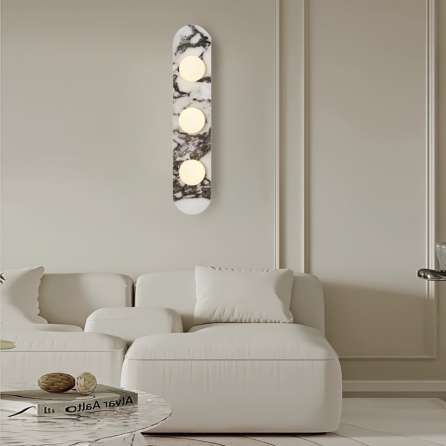Aviore Marble Wall Lamp | Sculptural Italian Elegance